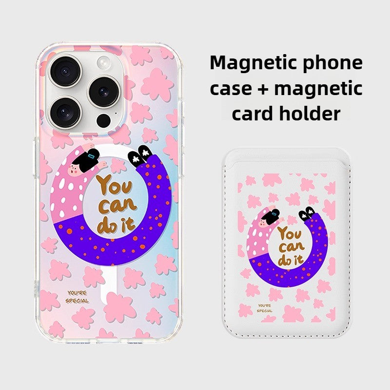 iCraftPro | MagSafe Case for iPhone 12-17 Pro Max: Holographic Matte, Trendy & Cute, Women's Premium Style.