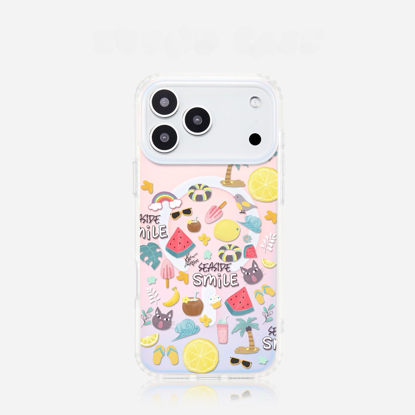 iCraftPro | Holographic Aura MagSafe Case for iPhone 17ProMax 16/15/14 - Creative Design with Trendy Lanyard