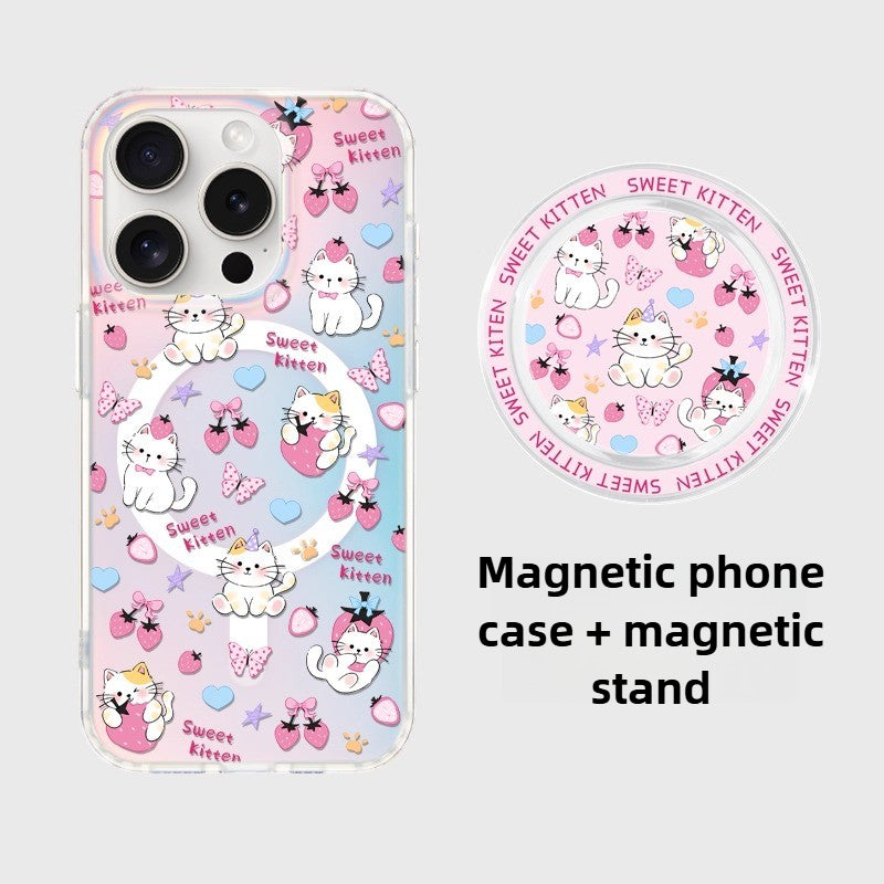 Strawberry Cat - Phone Case