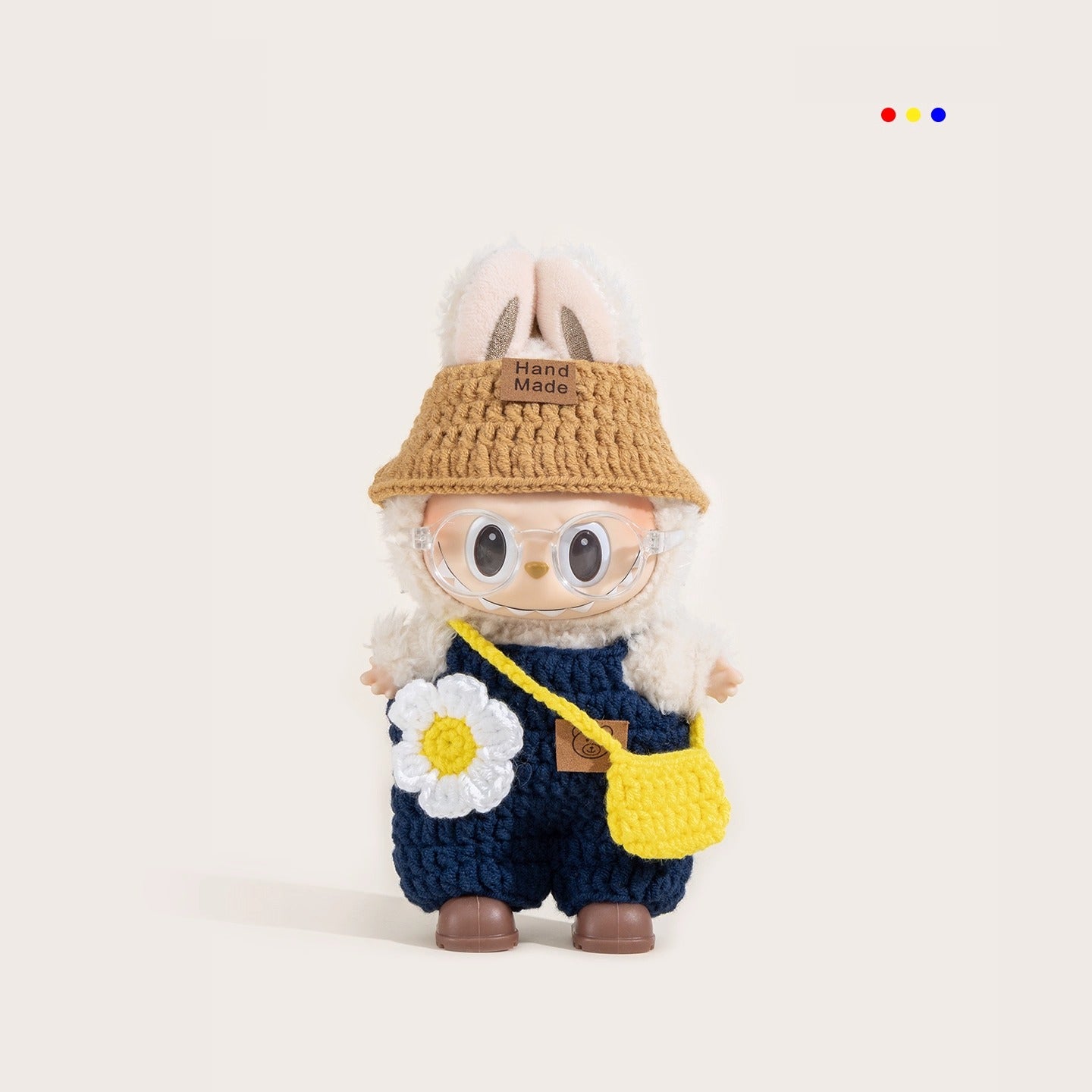 iCraftPro | Knitted Small Flower Rabub Handmade Labubu 4pcs Clothes