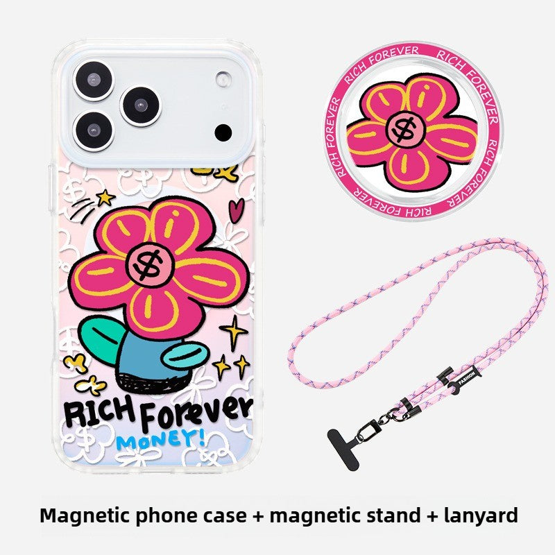 iCraftPro | Apple 17ProMax Case for iPhone 16/15/14 - MagSafe Aesthetic Wealth Motif