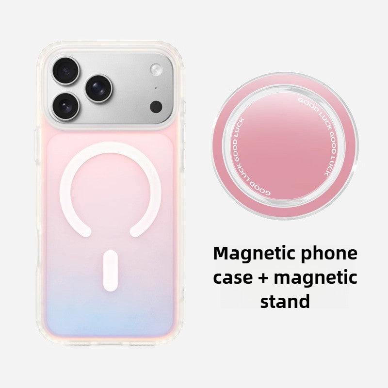 iCraftPro | Iridescent MagSafe Case for iPhone 17-13 Series with Detachable Lanyard
