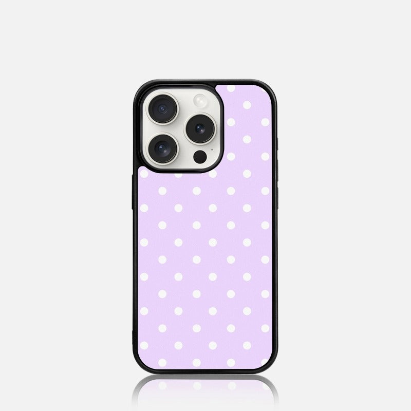 iCraftPro | Black & Pink Polka Dot Case for iPhone 16 Pro Max, Matte Magnetic, Korean Summer Style, Fits iPhone 15/14/13 Pro