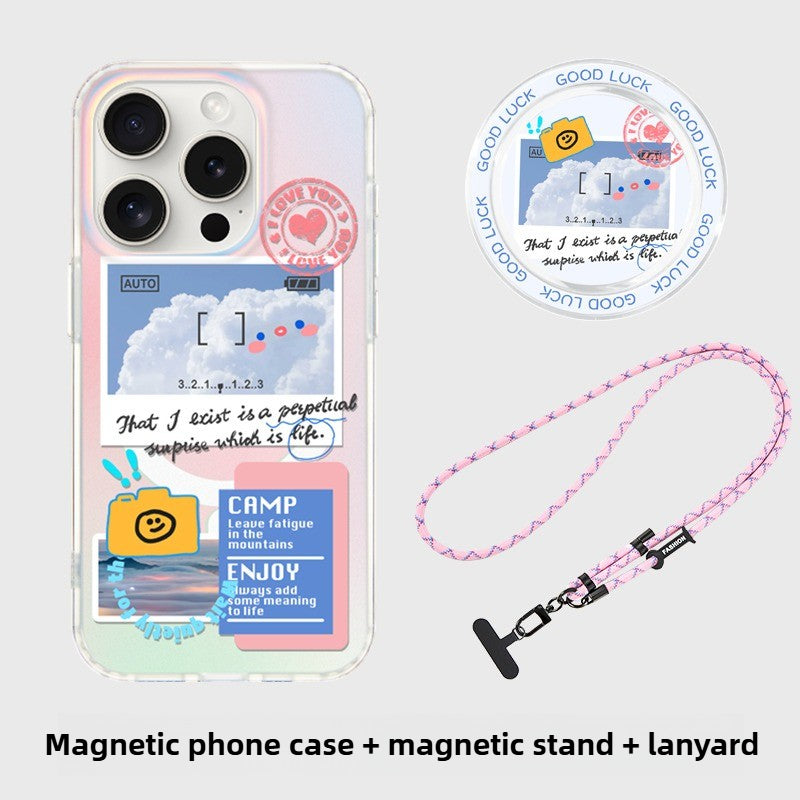 iCraftPro | Dreamy Cloud Case ☁️ with MagSafe & Lanyard for Women