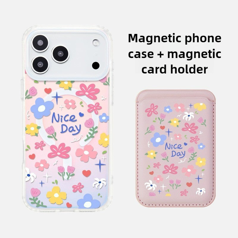 iCraftPro | MagSafe Case: Floral Design with Strap
