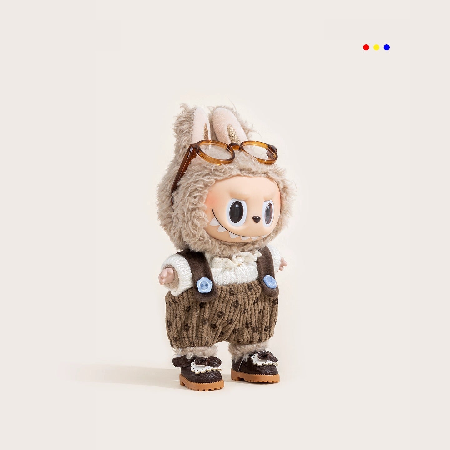 iCraftPro | Vintage Small Flower Overalls Labubu Handmade 4pcs Clothes