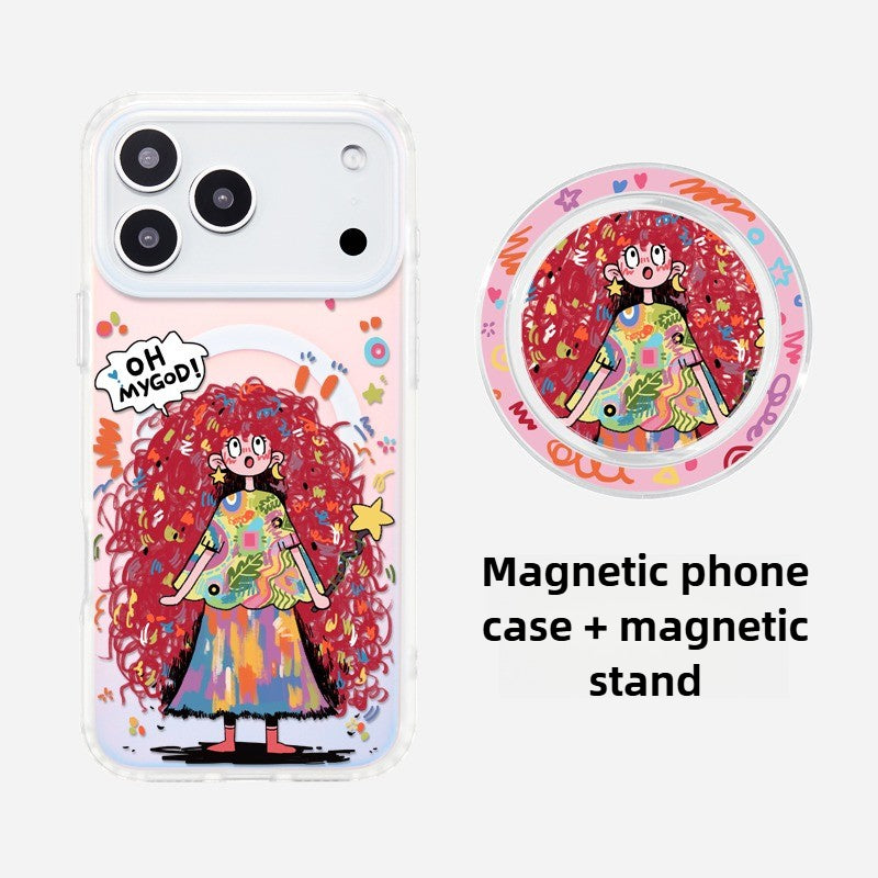 iCraftPro | Enchanted Magical Girl Case - Gradient Holographic with MagSafe & Lanyard