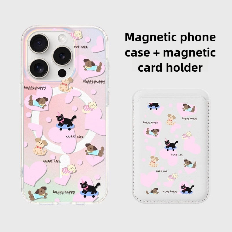 iCraftPro | Chic Adorable Pet Case - Magnetic Frosted Finish for iPhone 12 to 17 Pro Max