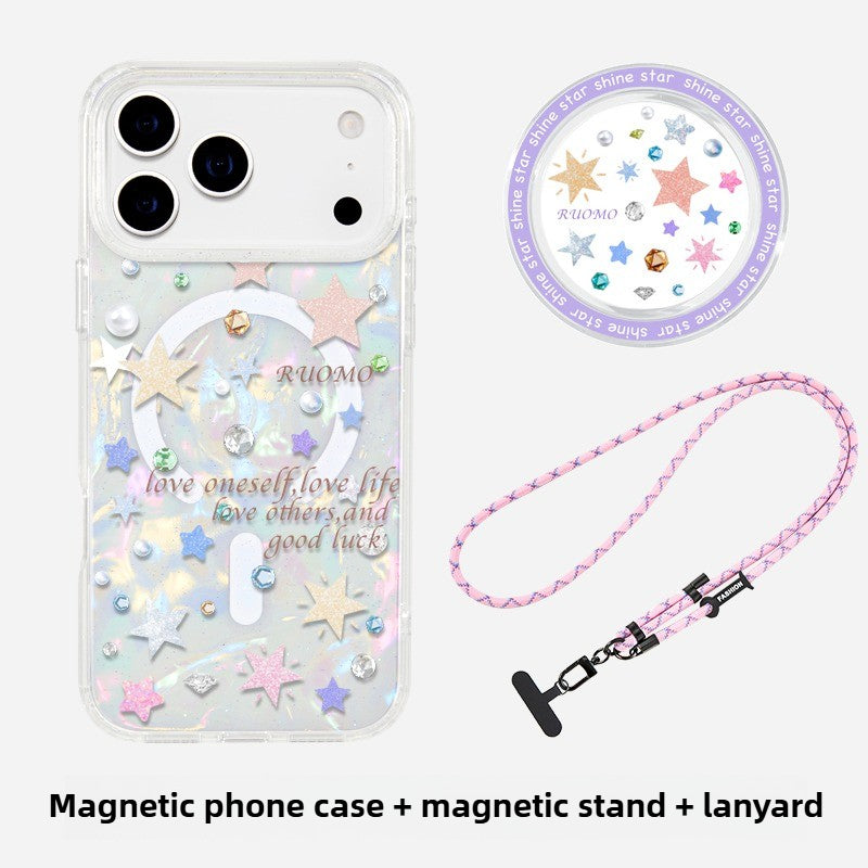 iCraftPro | Aesthetic Shell and Stars Design - MagSafe Protective Case for iPhone 17ProMax 16/15/14