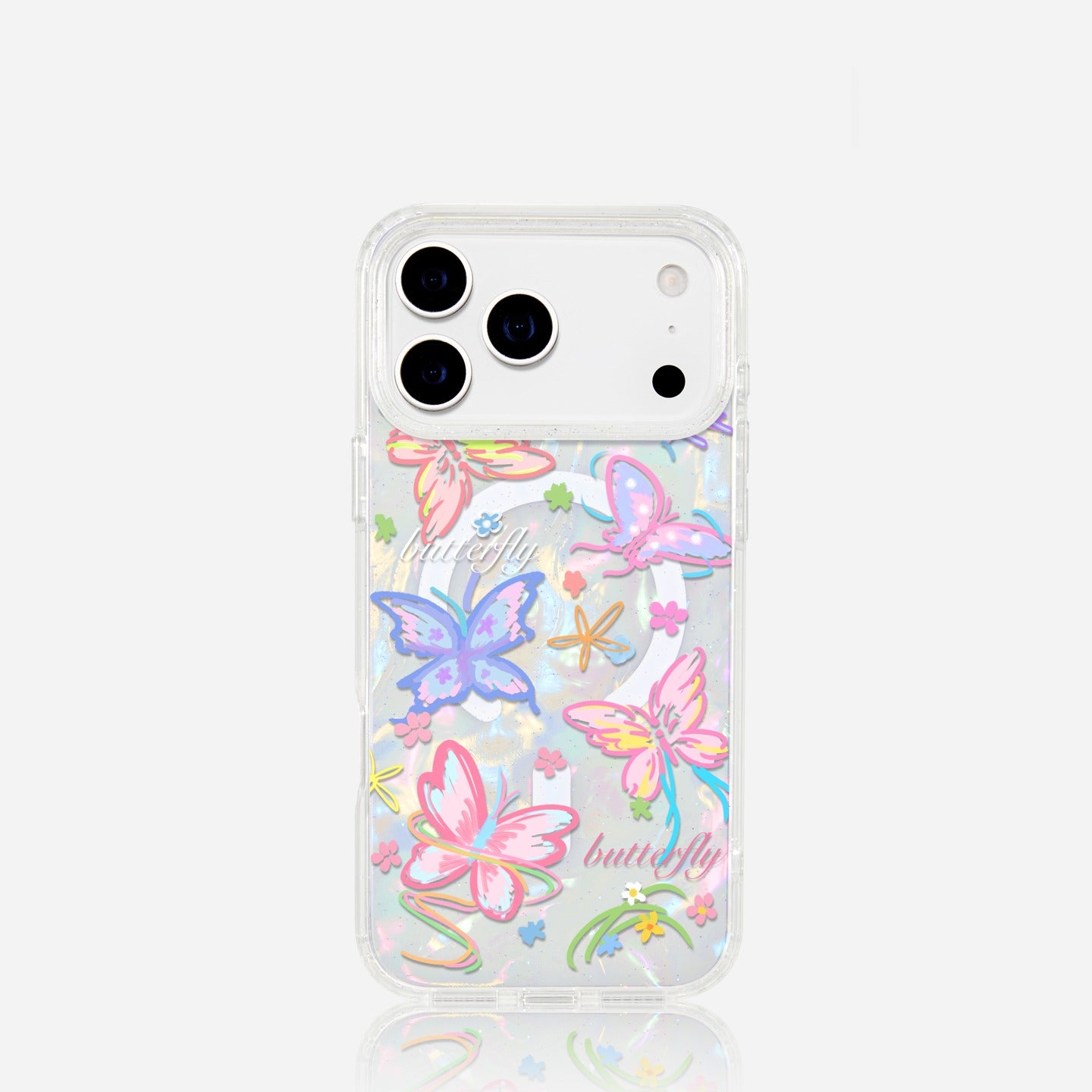 iCraftPro | Aesthetic Shell & Butterfly Case 🦋 with MagSafe for Women