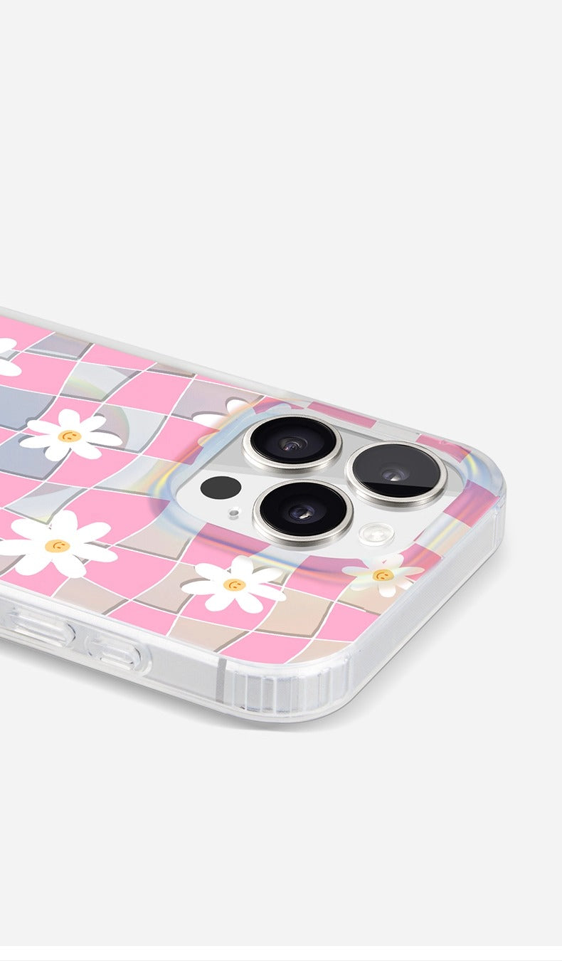 iCraftPro | Applicable to Apple 17promax mobile phone case, new iphone16pro female 15 magnetic laser magsafe high-end sense 14 gradient niche 13 creative fresh flower ip12 protective case