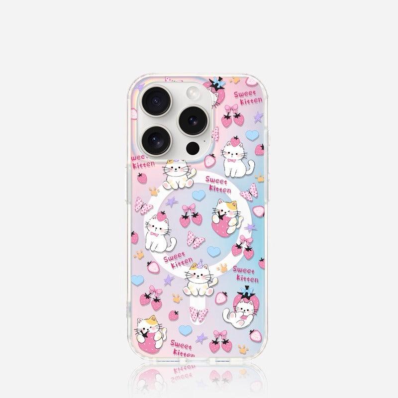 Strawberry Cat - Phone Case
