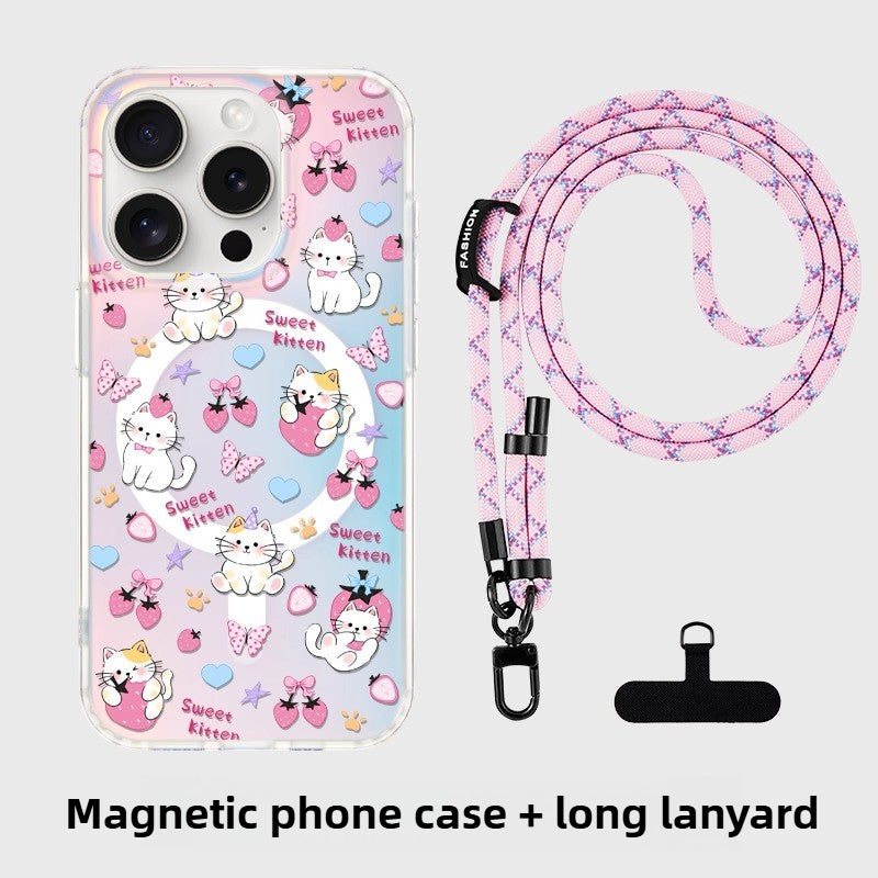 Strawberry Cat - Phone Case