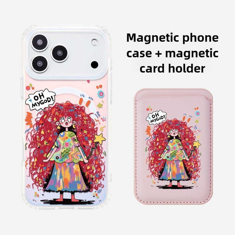 iCraftPro | Enchanted Magical Girl Case - Gradient Holographic with MagSafe & Lanyard