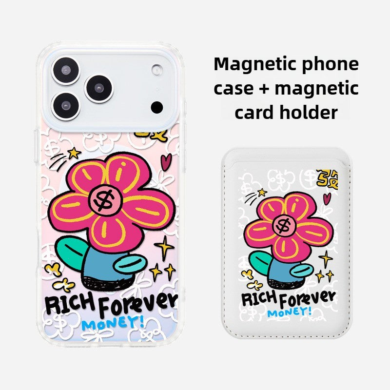 iCraftPro | Apple 17ProMax Case for iPhone 16/15/14 - MagSafe Aesthetic Wealth Motif