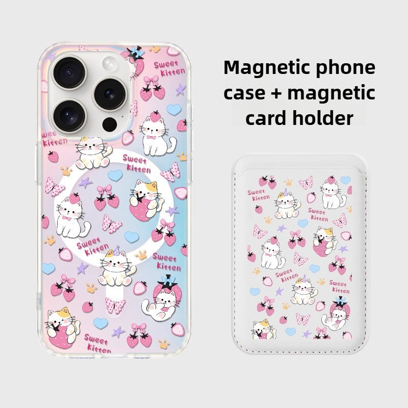 Strawberry Cat - Phone Case