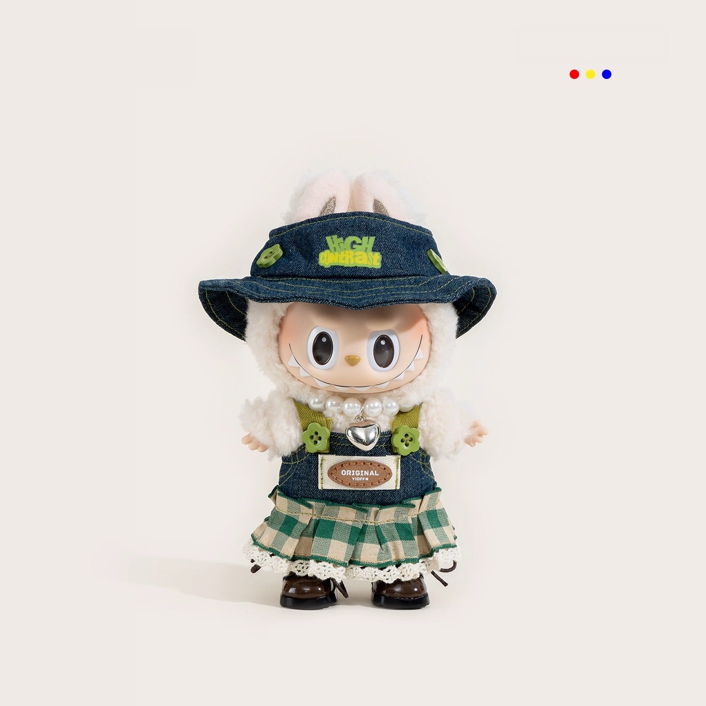 iCraftPro | Delicate Vintage Pleated Skirt Labubu Handmade 4pcs Clothes