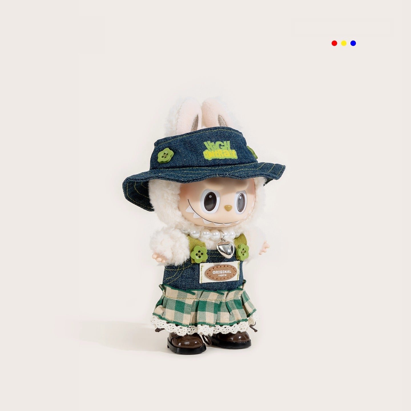 iCraftPro | Delicate Vintage Pleated Skirt Labubu Handmade 4pcs Clothes