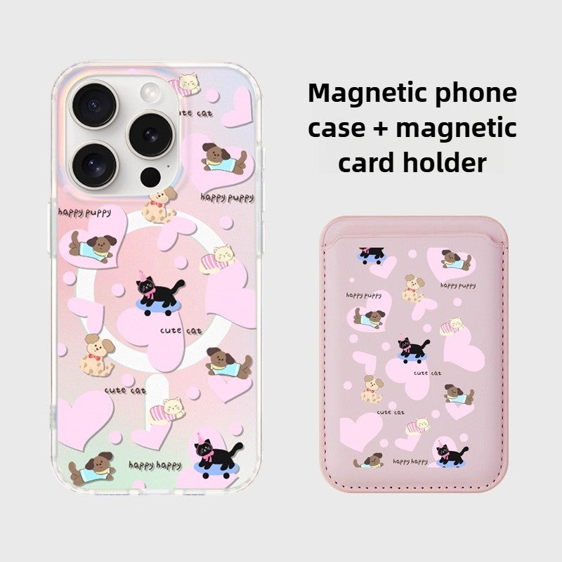 iCraftPro | Chic Adorable Pet Case - Magnetic Frosted Finish for iPhone 12 to 17 Pro Max