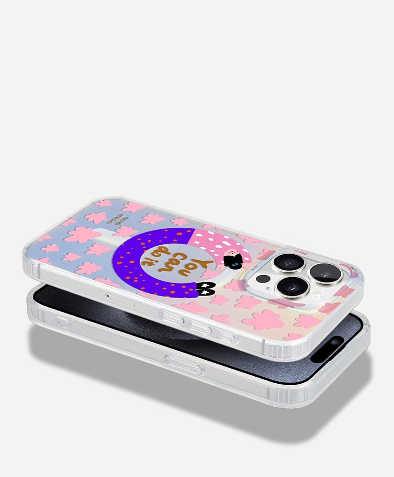 iCraftPro | MagSafe Case for iPhone 12-17 Pro Max: Holographic Matte, Trendy & Cute, Women's Premium Style.