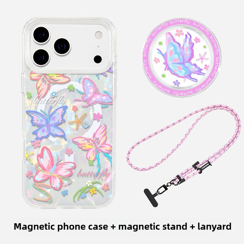 iCraftPro | Aesthetic Shell & Butterfly Case 🦋 with MagSafe for Women
