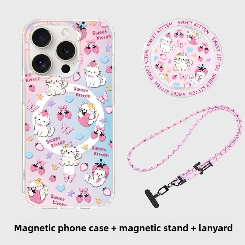 Strawberry Cat - Phone Case