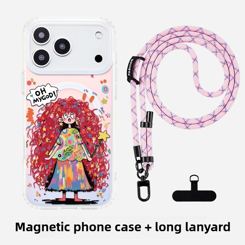 iCraftPro | Enchanted Magical Girl Case - Gradient Holographic with MagSafe & Lanyard
