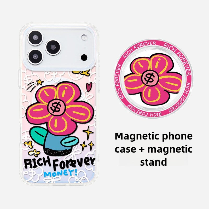 iCraftPro | Apple 17ProMax Case for iPhone 16/15/14 - MagSafe Aesthetic Wealth Motif