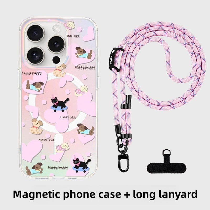 iCraftPro | Chic Adorable Pet Case - Magnetic Frosted Finish for iPhone 12 to 17 Pro Max