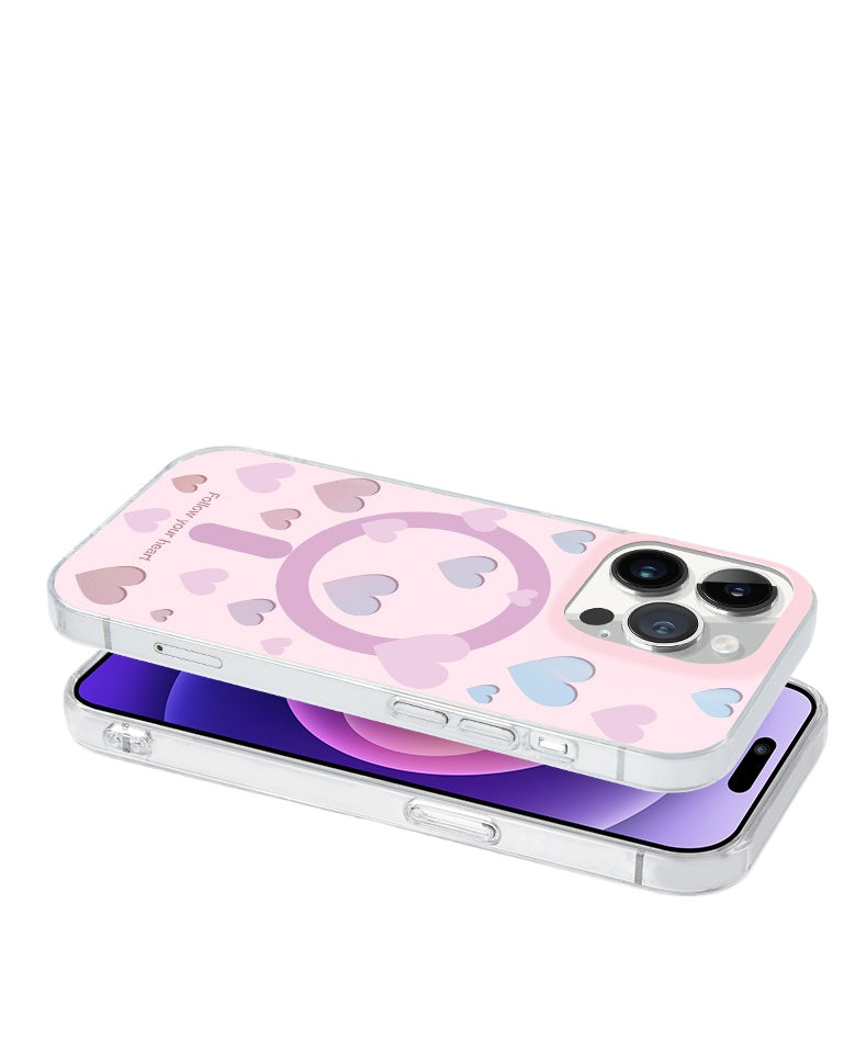 iCraftPro |  Hollow-Out Heart Holographic Case for iPhone 13-17 Pro Max | Matte & Protective