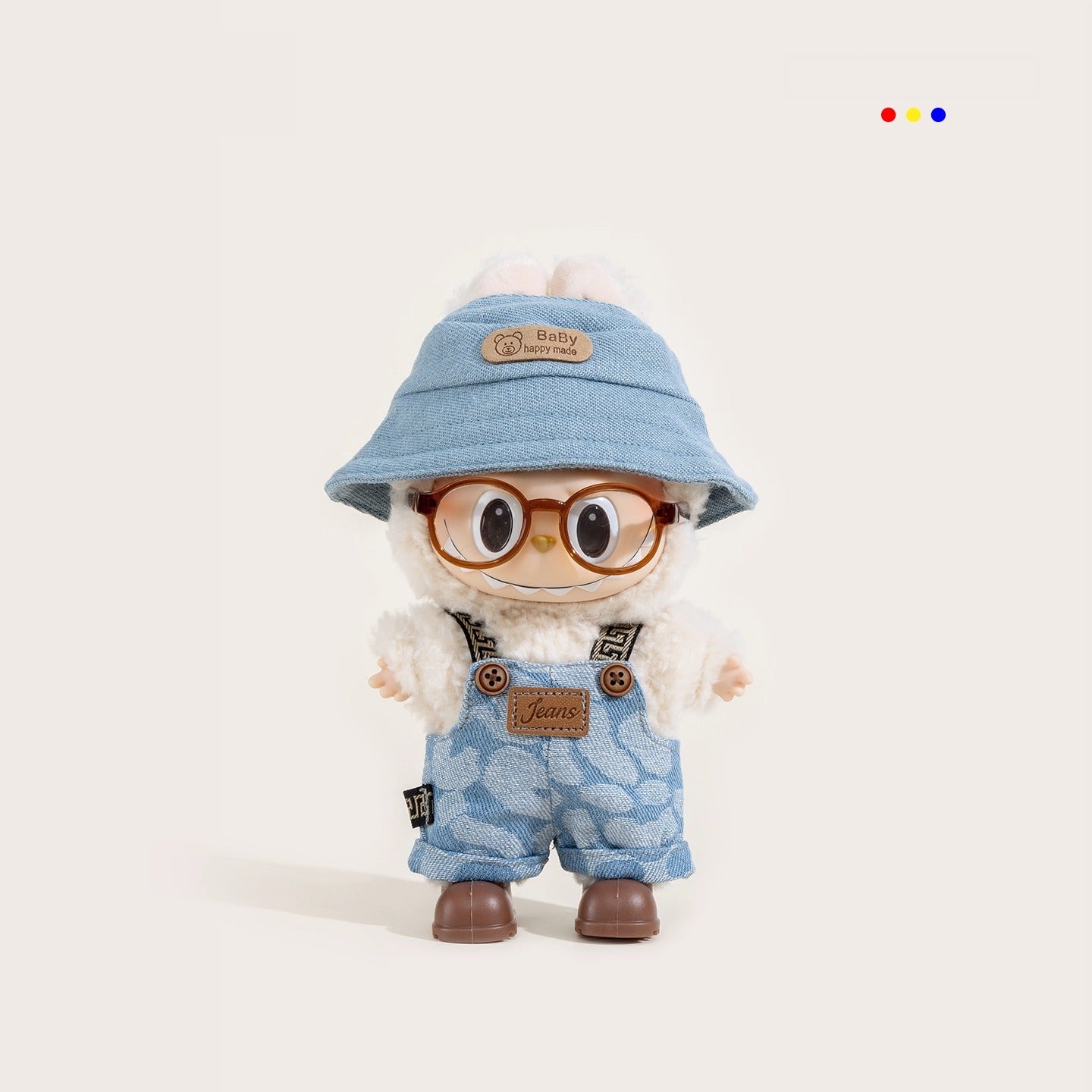 iCraftPro | Casual Denim Overalls Labubu 4pcs Clothes