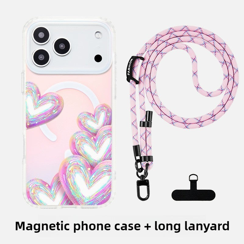 iCraftPro | Gradient Holographic Love MagSafe Case for iPhone 12-17 Pro Max