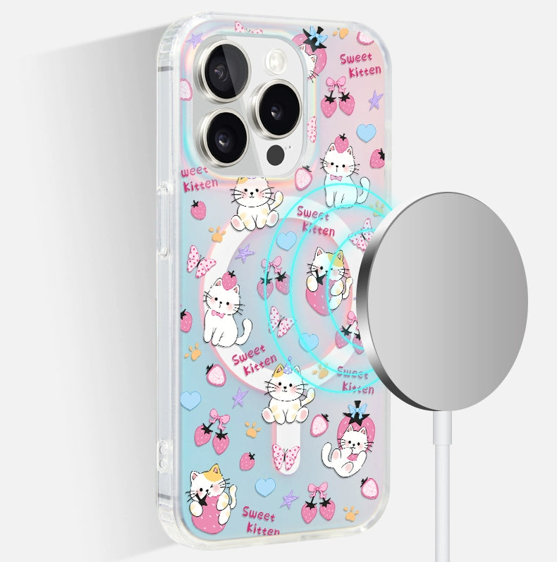Strawberry Cat - Phone Case