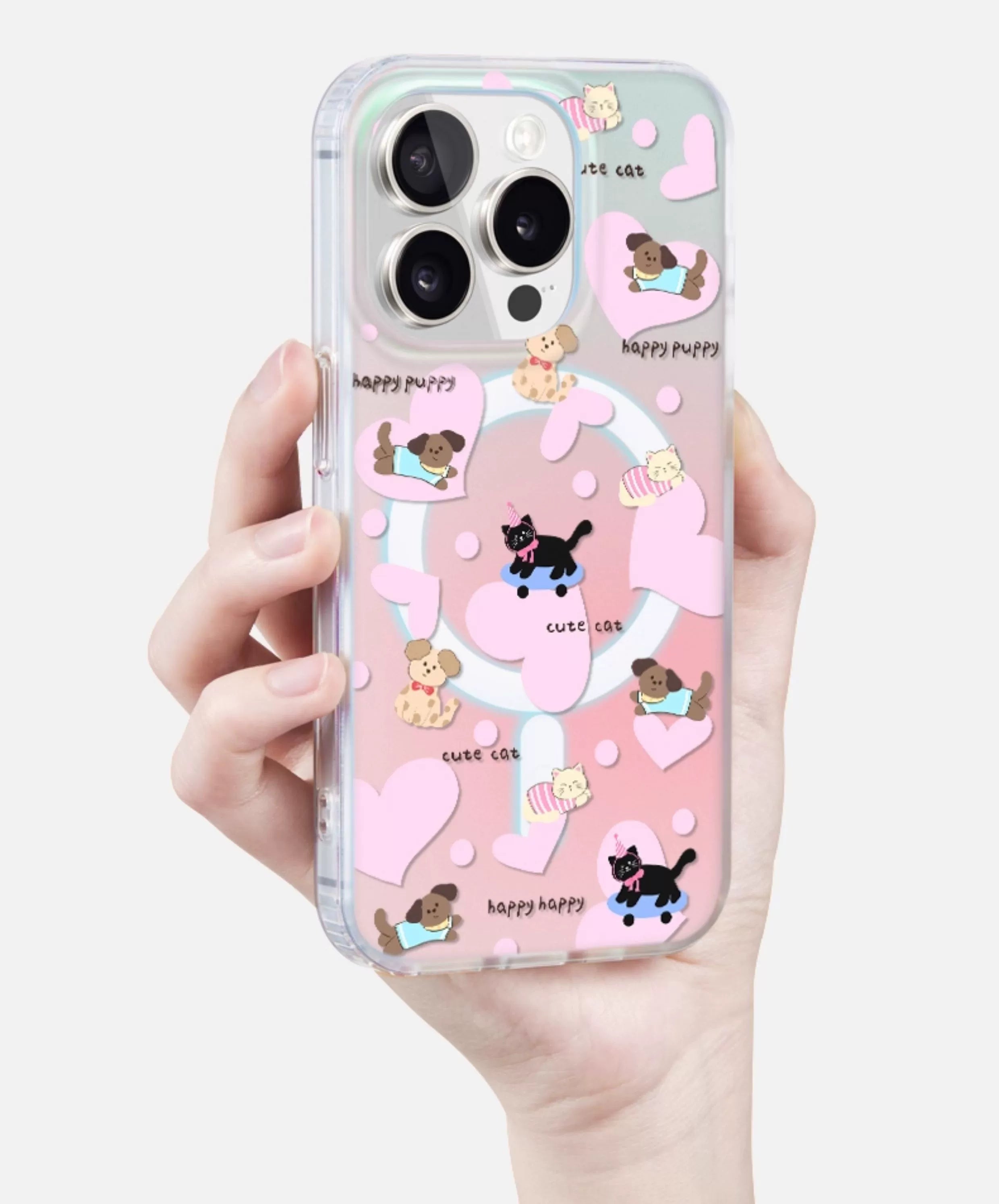 iCraftPro | Chic Adorable Pet Case - Magnetic Frosted Finish for iPhone 12 to 17 Pro Max