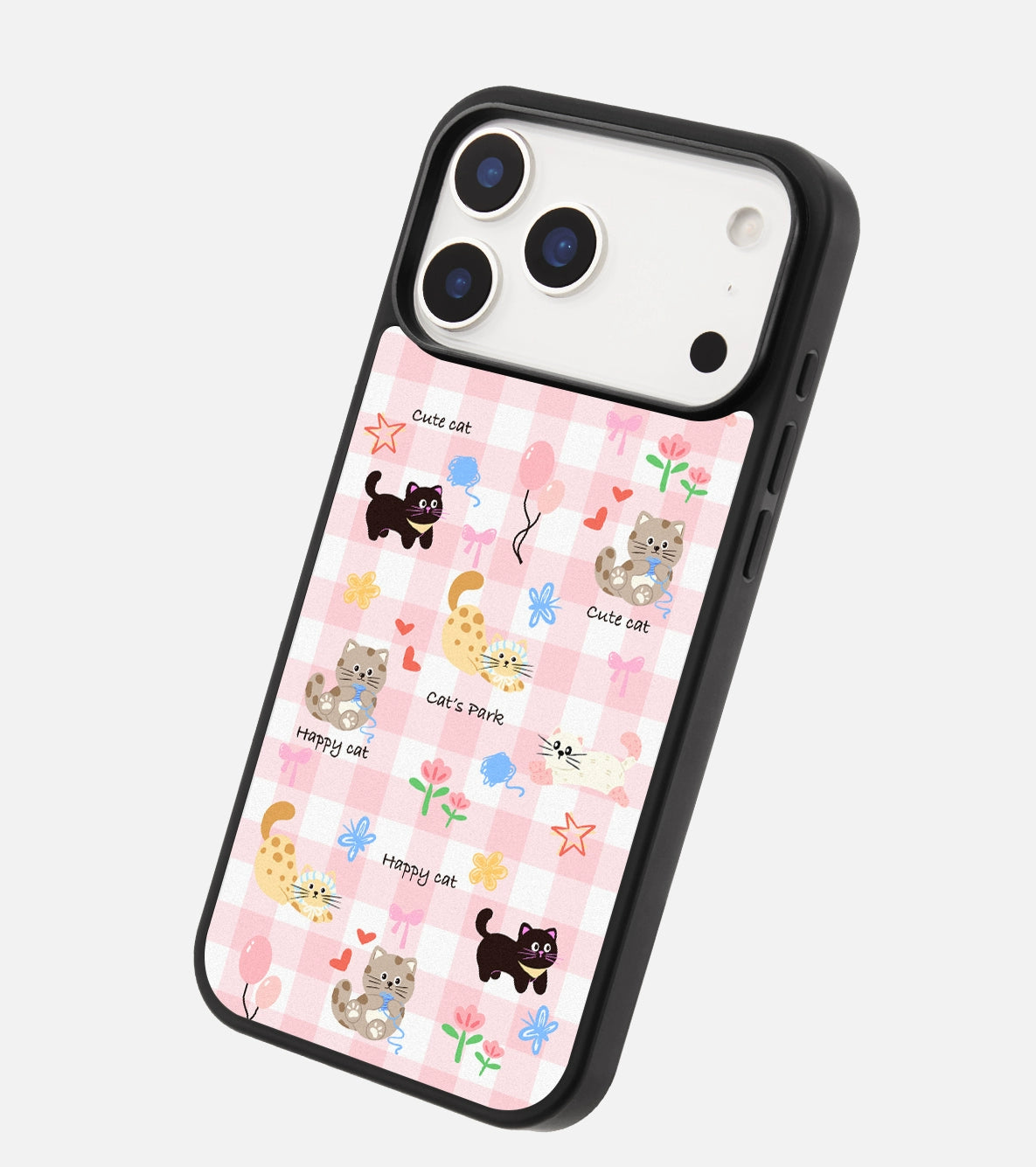 iCraftPro | Frosted Cute Cat Case with MagSafe & Shockproof Protection for iPhone 13/14/15/16/17 Pro (Max)