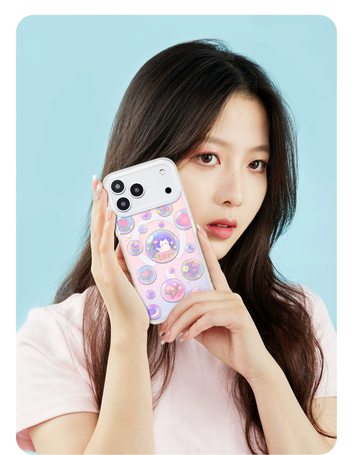 iCraftPro | Magnetic Holographic Case with Lanyard for iPhone 12/13/14/15/16 Pro/17 Pro Max. Colorful Cartoon World Design.