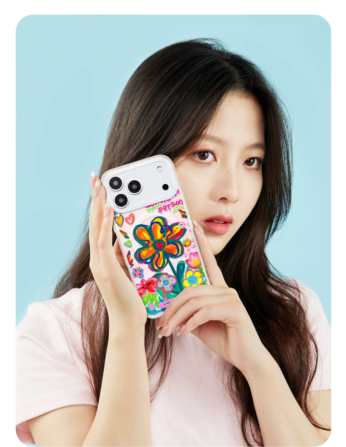 iCraftPro | Floral Holographic MagSafe Case with Lanyard for Apple 17ProMax iPhone 16/15/14/13/12 - Chic & Creative