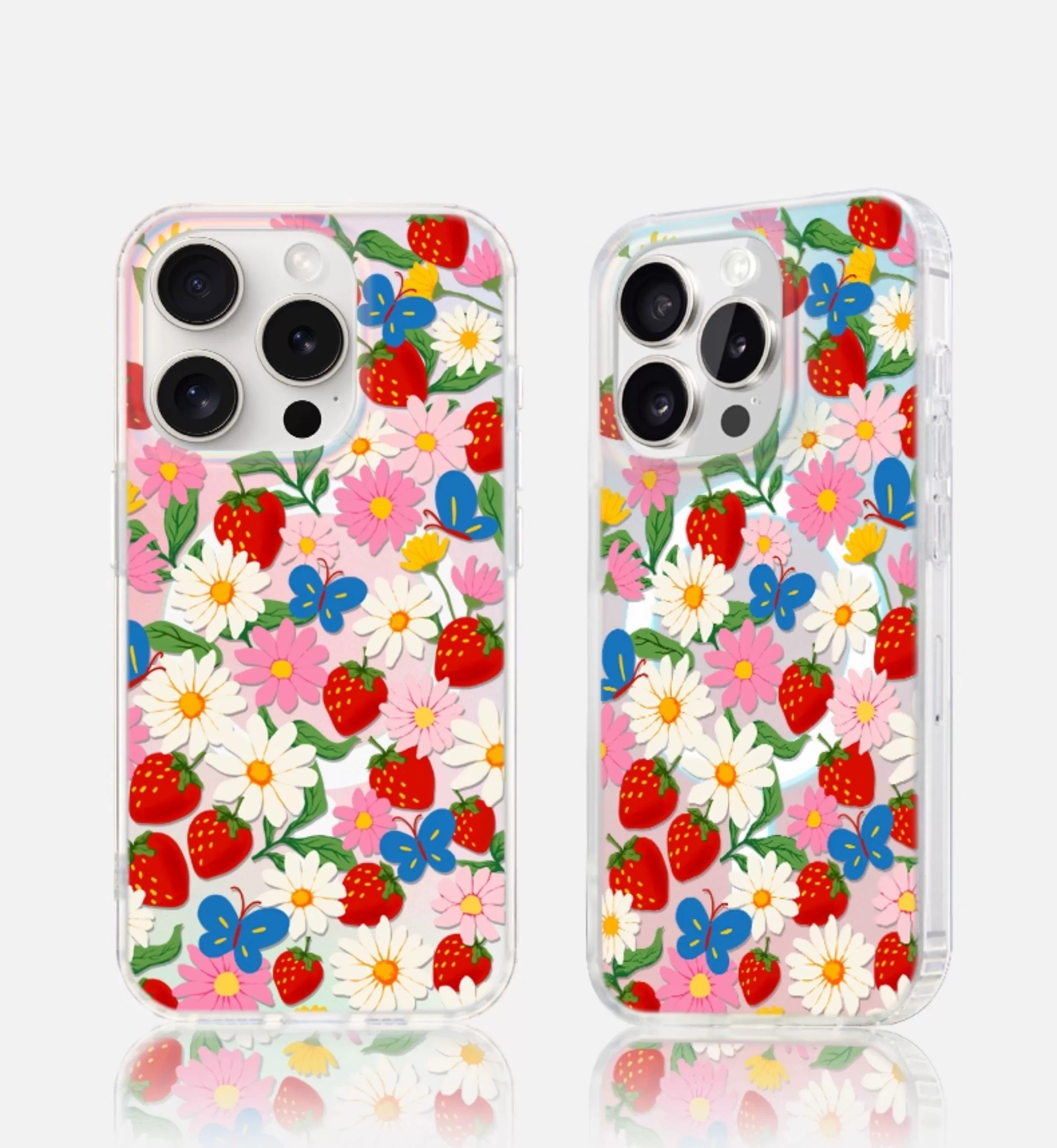 iCraftPro | Magnetic Holographic Case with Lanyard for iPhone 17 Pro Max, Fresh Style, Fits iPhone 16/15/14/13/12 Pro