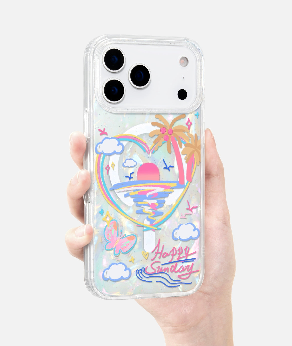 iCraftPro | Seashell Sunrise Magnetic Case for iPhone 13-17 Pro Max | Aesthetic Design