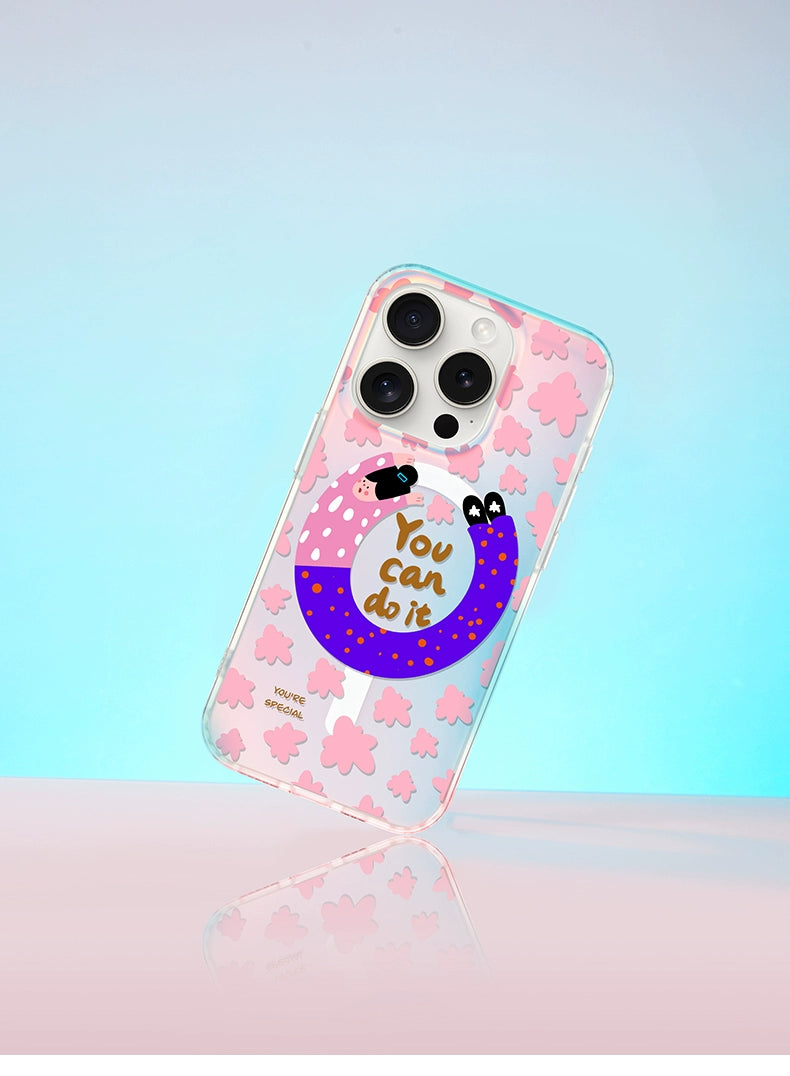 iCraftPro | MagSafe Case for iPhone 12-17 Pro Max: Holographic Matte, Trendy & Cute, Women's Premium Style.