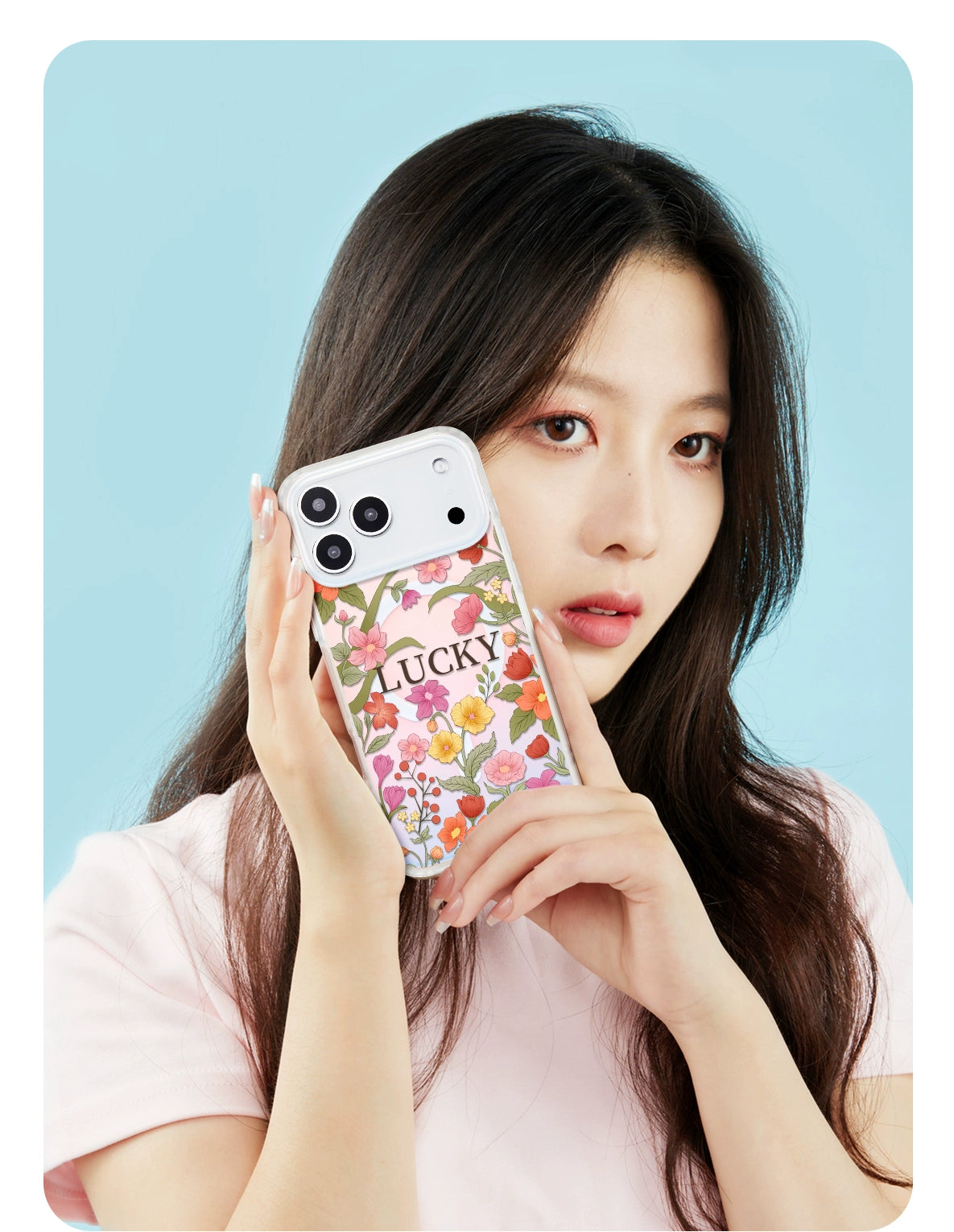 iCraftPro | Lucky Floral & Fresh Style Case. Magnetic, Holographic with Strap for iPhone 12 to 17 Pro Max. Elegant Design.