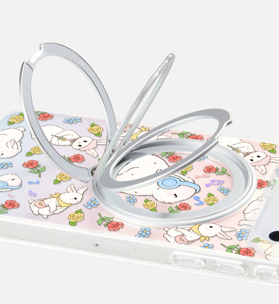 iCraftPro | Magnetic Case with Stand for iPhone 12-17 Pro Max, MagSafe Compatible Holographic Gradient Design, Creative and Cute Aesthetic.