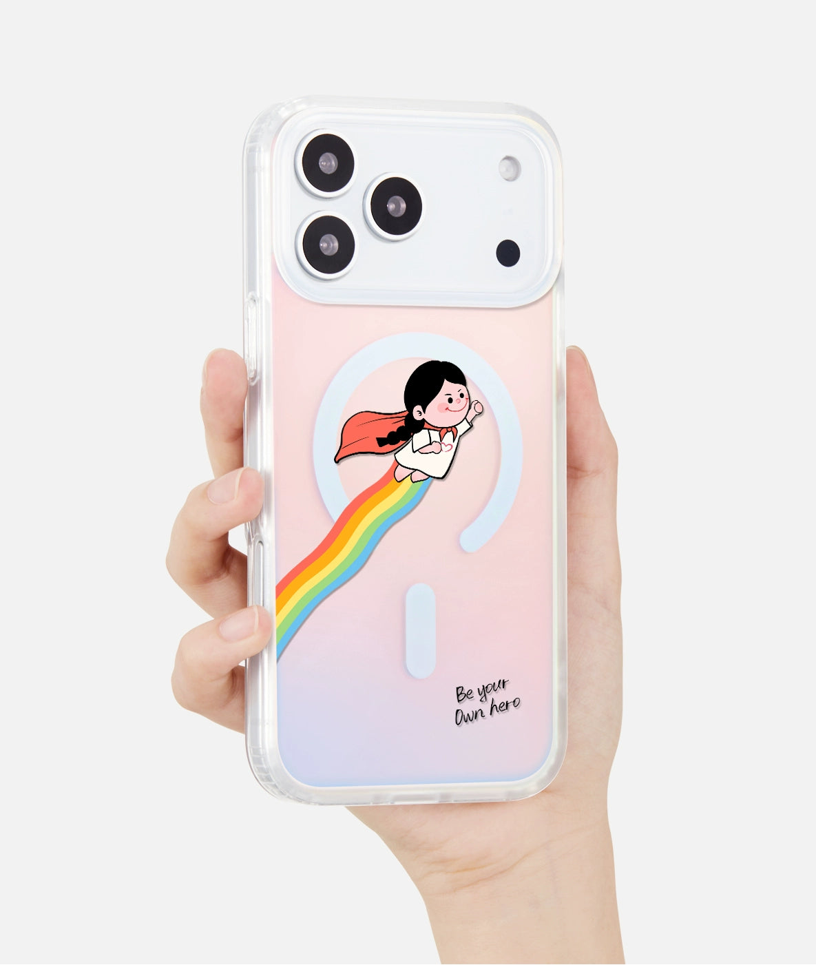 iCraftPro | Gradient Holographic MagSafe Case with Strap for iPhone 12-17 Pro Max