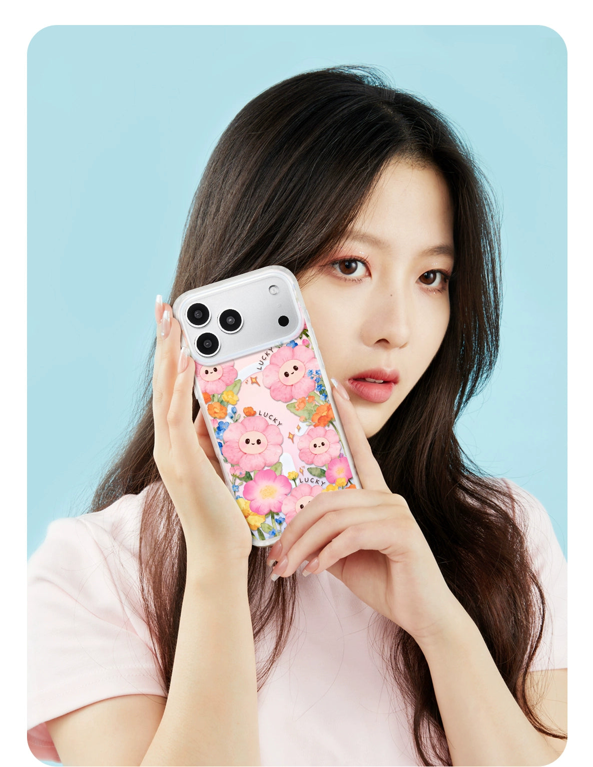 iCraftPro | Fresh Floral Case for iPhone 12 to 17 Pro Max. Magsafe, Gradient Holographic, Unique Chic.