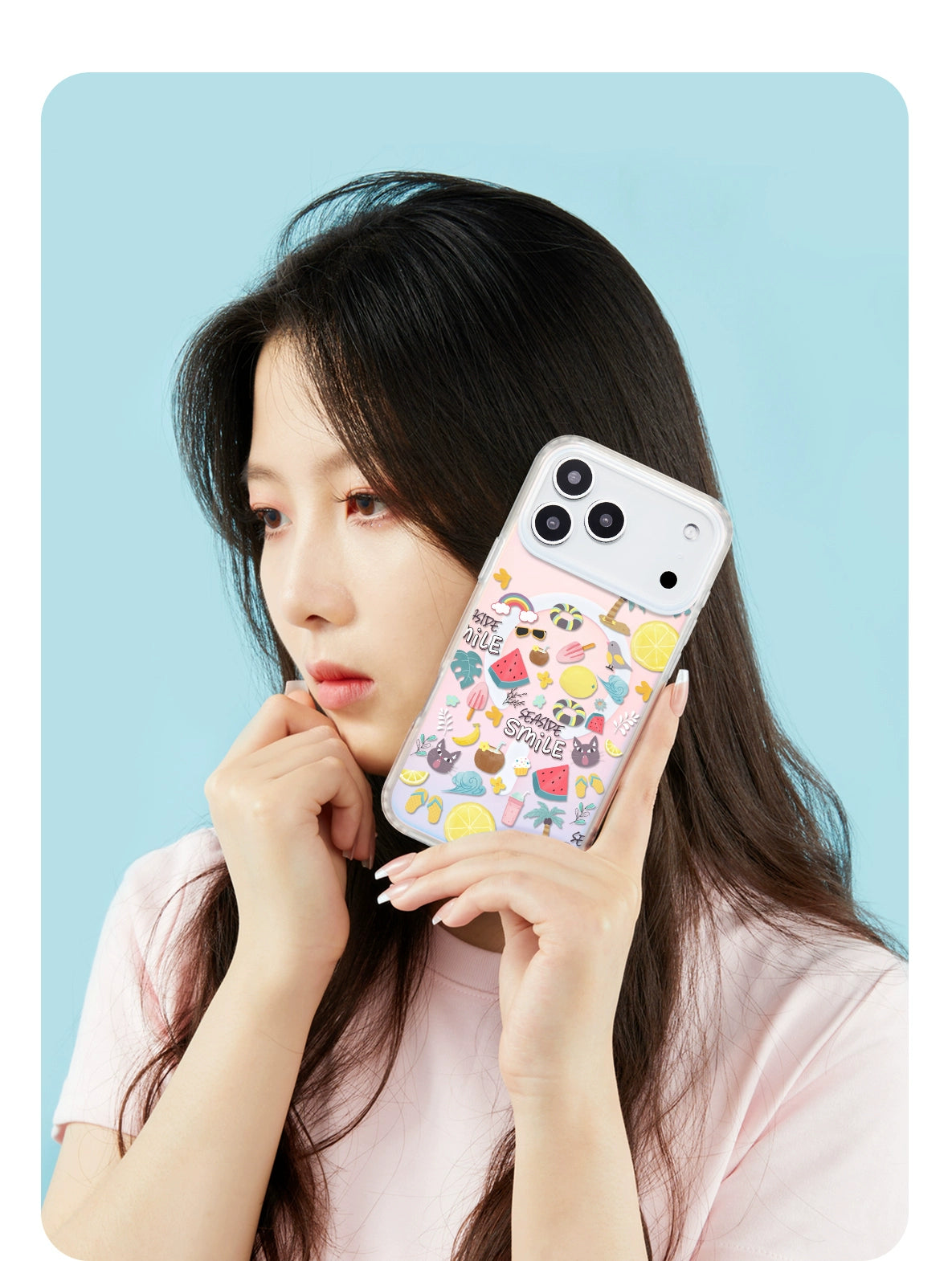 iCraftPro | Holographic Aura MagSafe Case for iPhone 17ProMax 16/15/14 - Creative Design with Trendy Lanyard