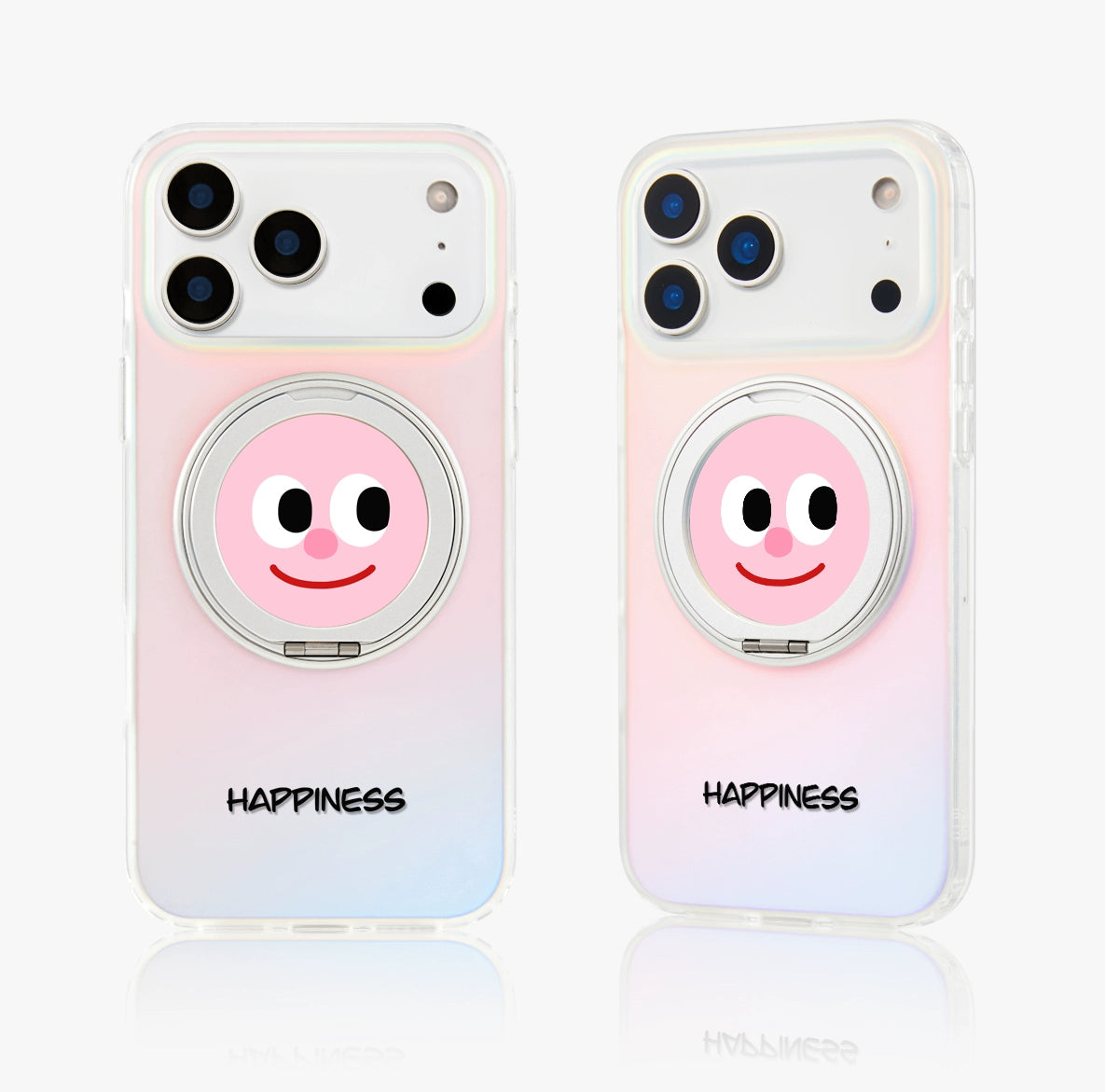 iCraftPro | Premium Magnetic iPhone Case with Kickstand | Summer Holographic Emoji Style