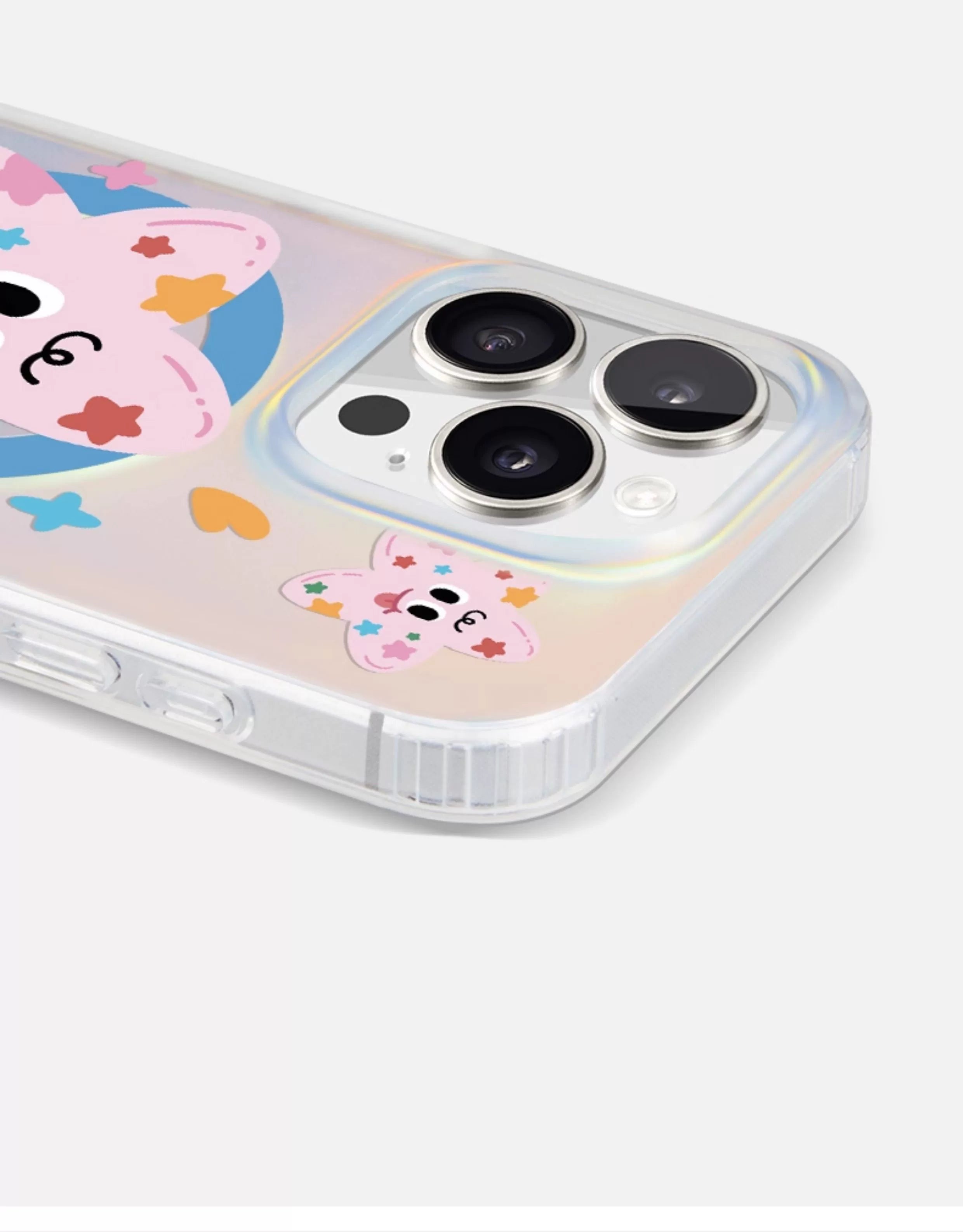 iCraftPro | Matte Holographic Case for iPhone 17 Pro Max, Magnetic with Star Design & Lanyard, Shockproof, Fits iPhone 16/15/14/13/12 Pro