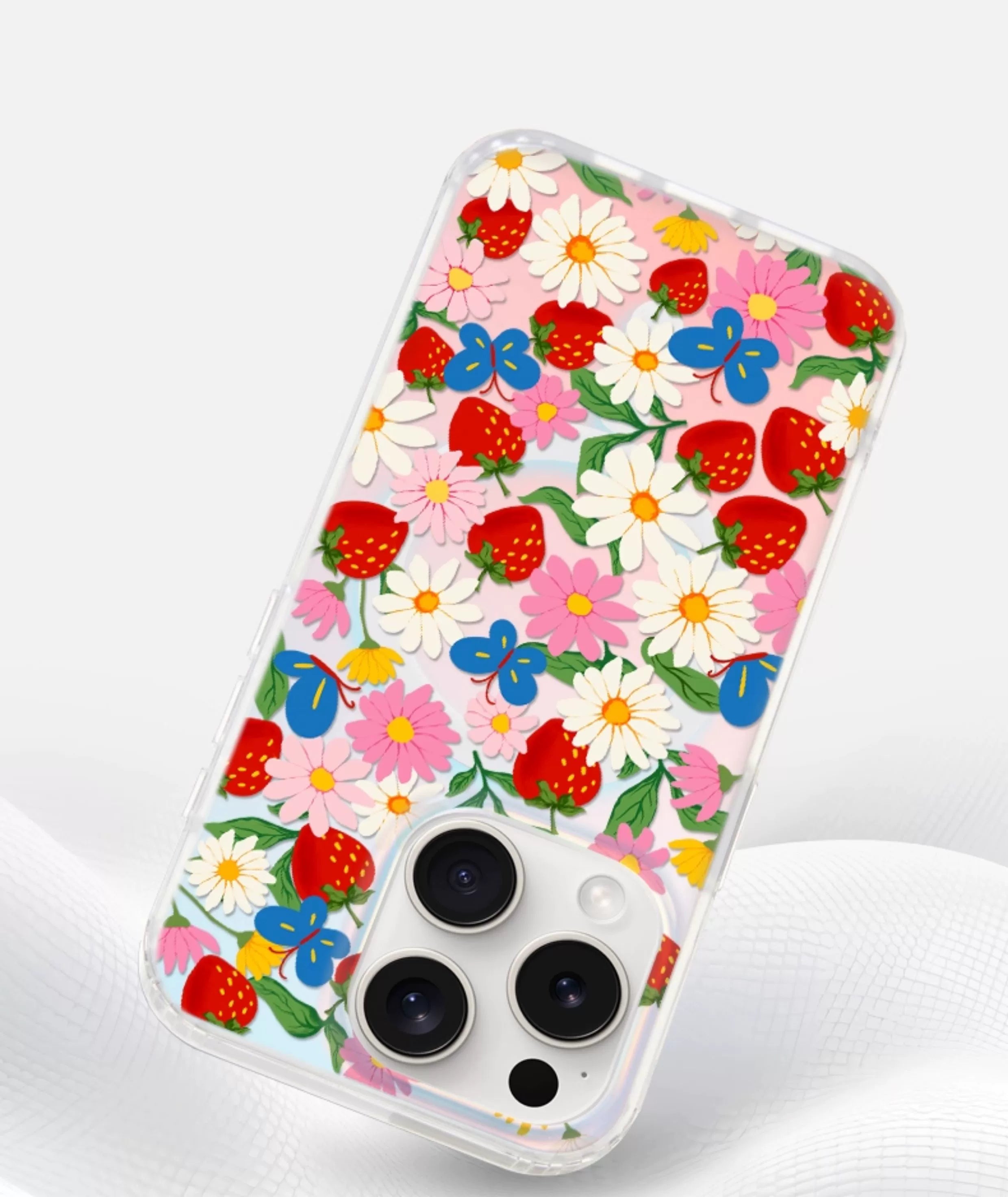 iCraftPro | Magnetic Holographic Case with Lanyard for iPhone 17 Pro Max, Fresh Style, Fits iPhone 16/15/14/13/12 Pro