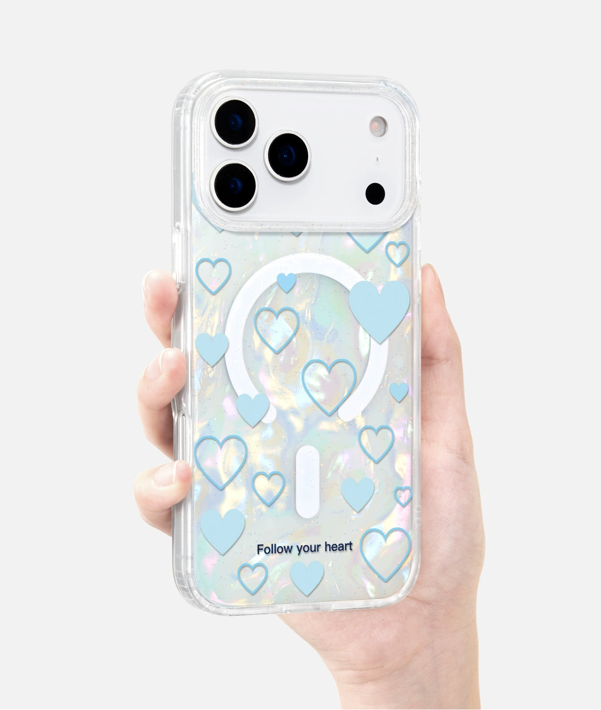 iCraftPro | Shell & Heart MagSafe Case with Strap for iPhone 12-17 Pro Max