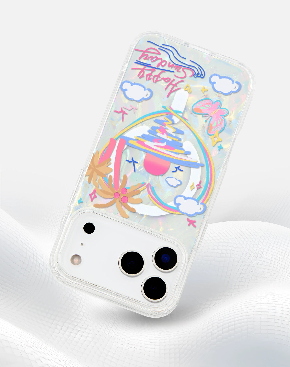 iCraftPro | Seashell Sunrise Magnetic Case for iPhone 13-17 Pro Max | Aesthetic Design